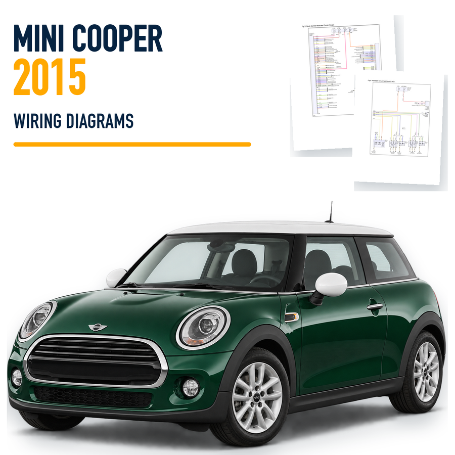 MINI Cooper 2015 wiring diagrams manual with representative vehicle and genuine source pages